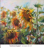 Sunflowers Kingdom, Oil on Canvas